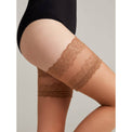 Conte Flame Lace Top Stay Ups - Dark Desires Boutique
