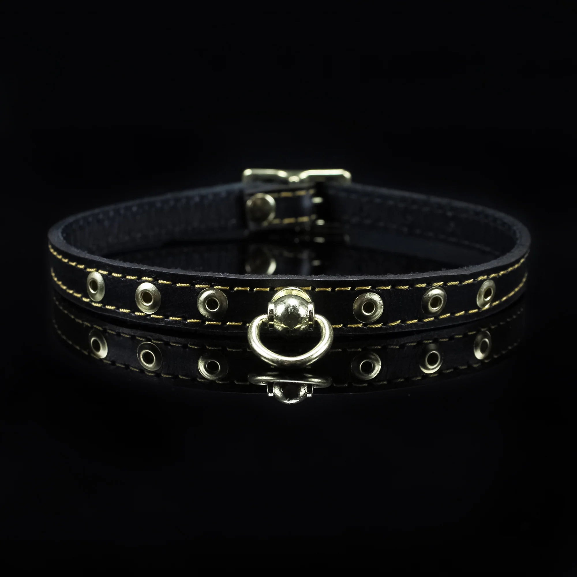 Theodora Luxury Leather Day Collar Kitten Play - Dark Desires Boutique
