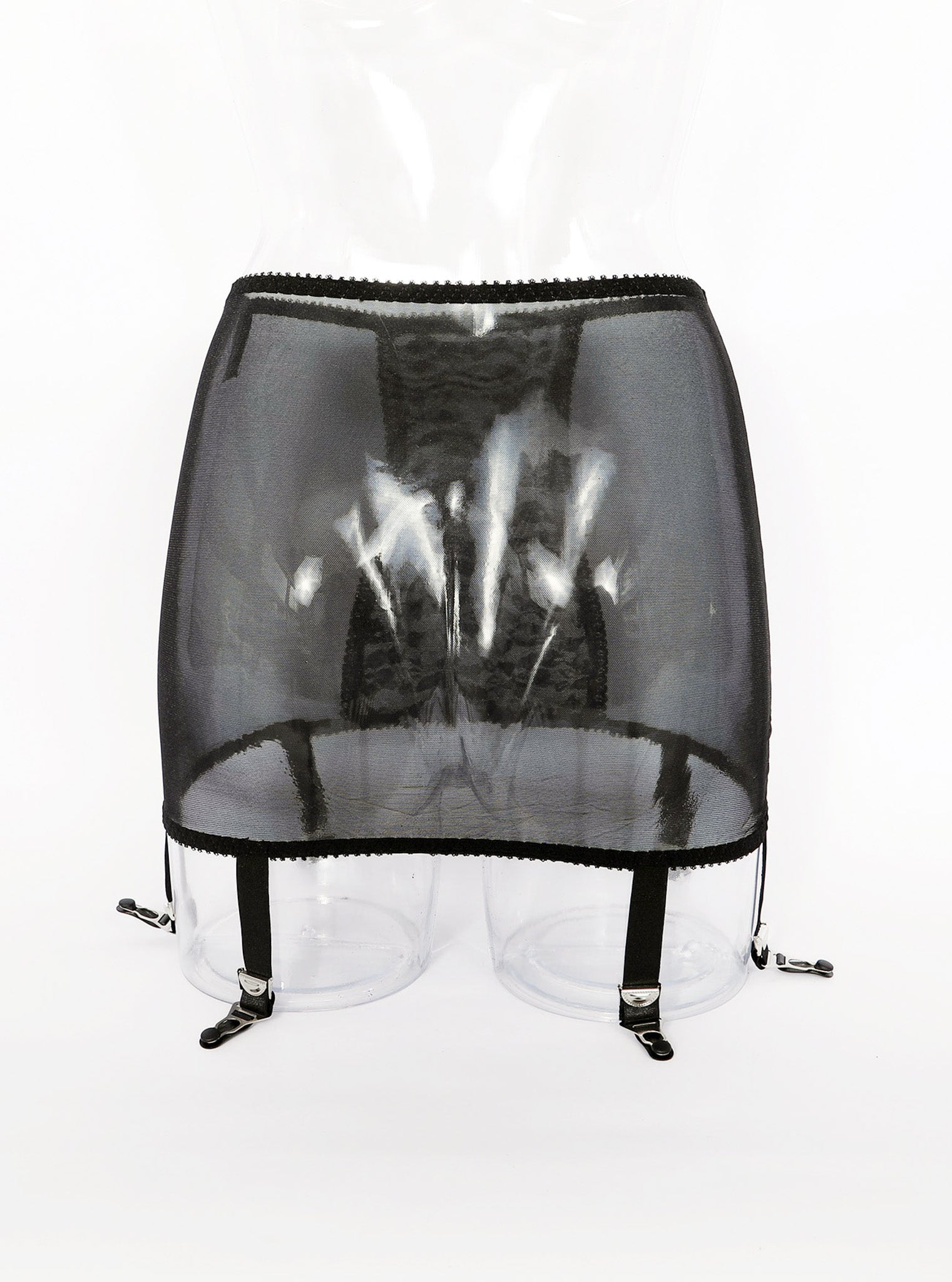 6 Strap High Waist Garter Belt - Dark Desires Boutique