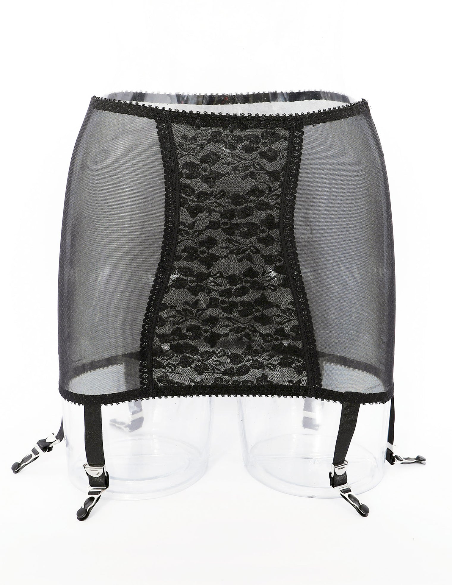 6 Strap - High Waist Garter Belt - Dark Desires Boutique