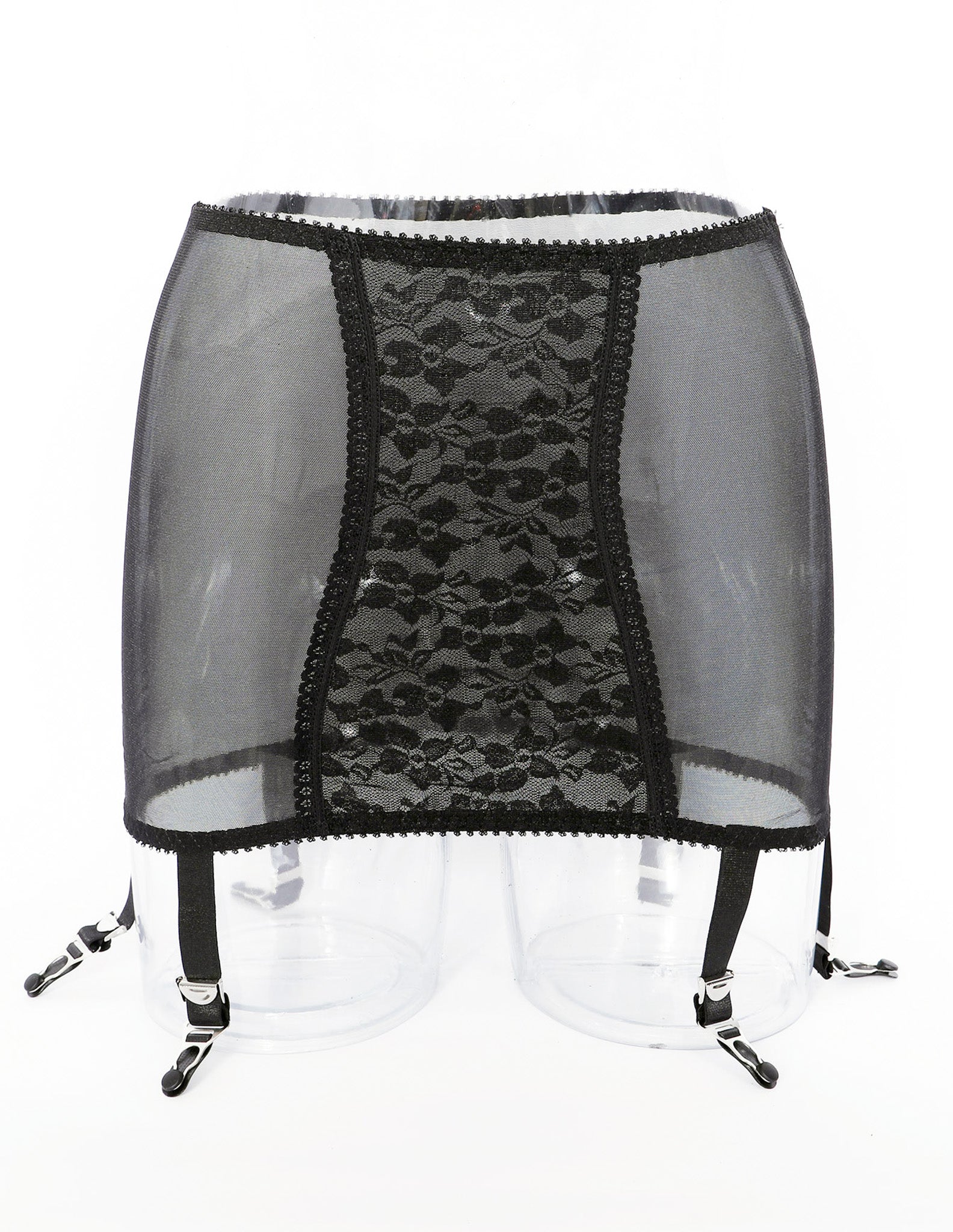6 Strap - High Waist Garter Belt - Dark Desires Boutique