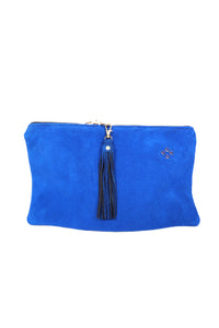 Daphne - Cobalt Suede Storage Bag