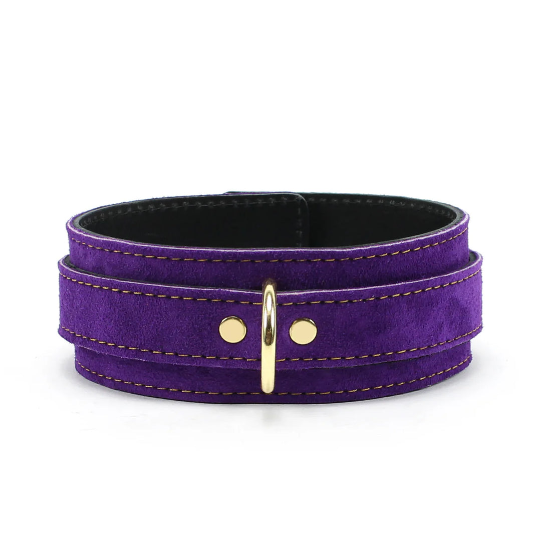 Athena Luxury Suede Special Edition Collar & Leash Set - Dark Desires Boutique