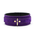 Athena Royal Purple Suede Suede Collar & Leash Set - Dark Desires Boutique