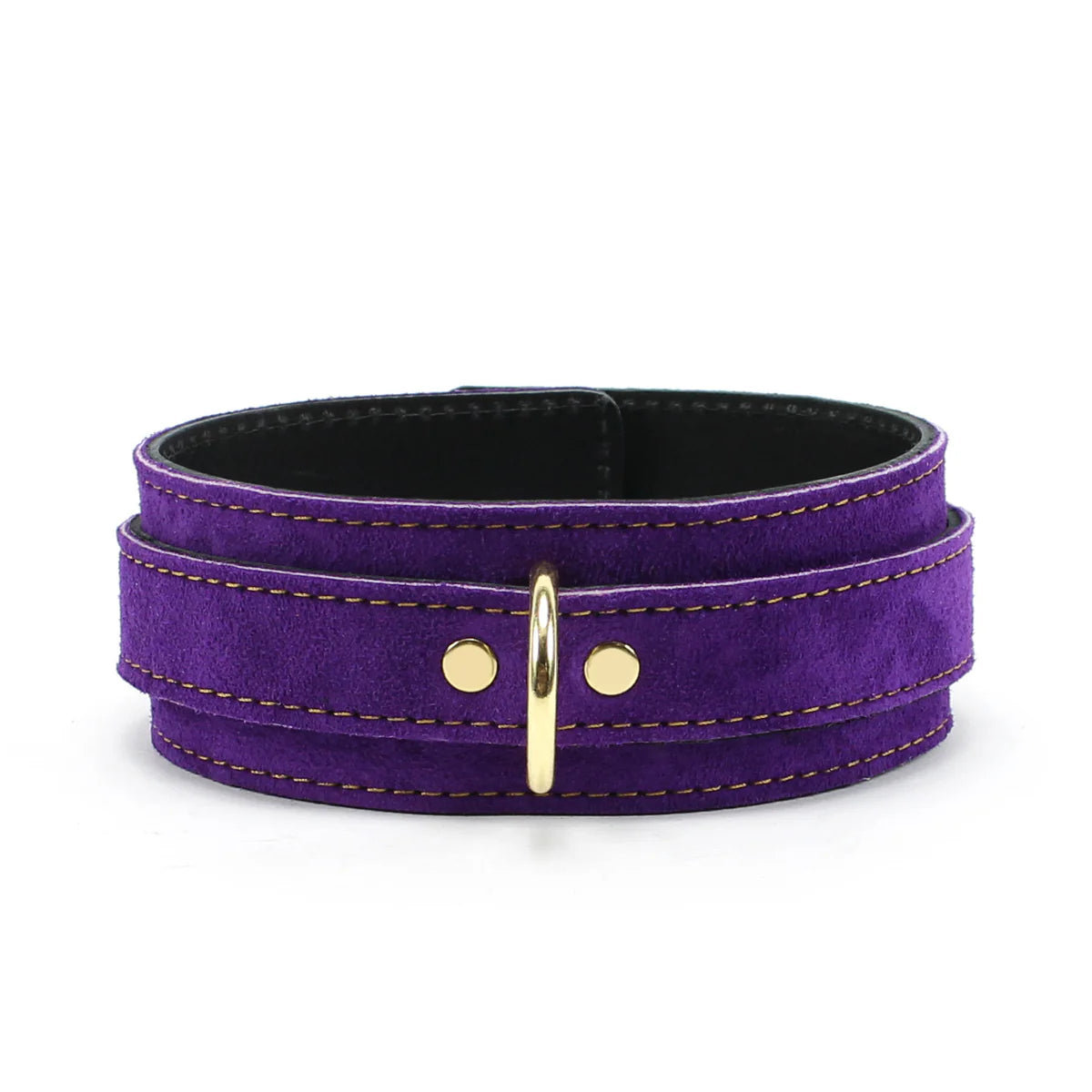 Athena Royal Purple Suede Suede Collar & Leash Set - Dark Desires Boutique