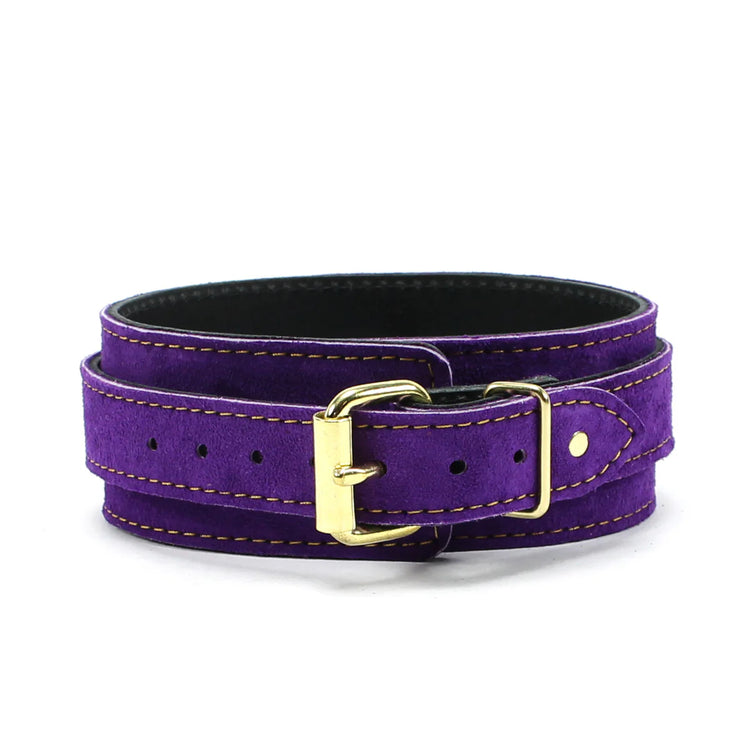 Athena Luxury Suede Special Edition Collar & Leash Set - Dark Desires Boutique