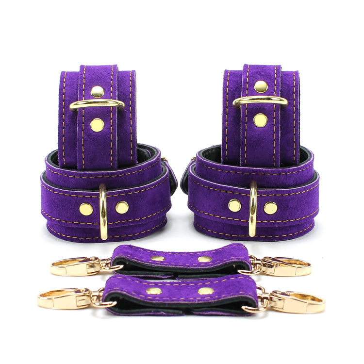 Athena Luxury Suede Special Edition BDSM Restraint Collection - Dark Desires Boutique