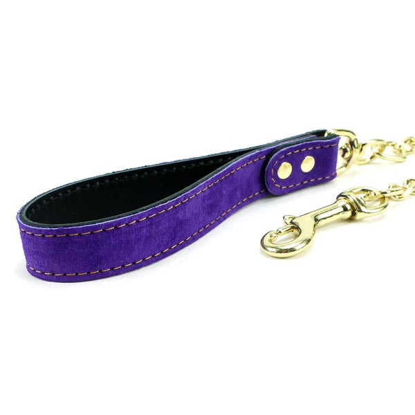 Athena Luxury Suede Special Edition Collar & Leash Set - Dark Desires Boutique