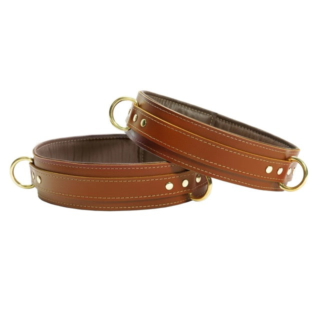 Finn -  Leather BDSM Thigh Restraints Dark Desires Boutique