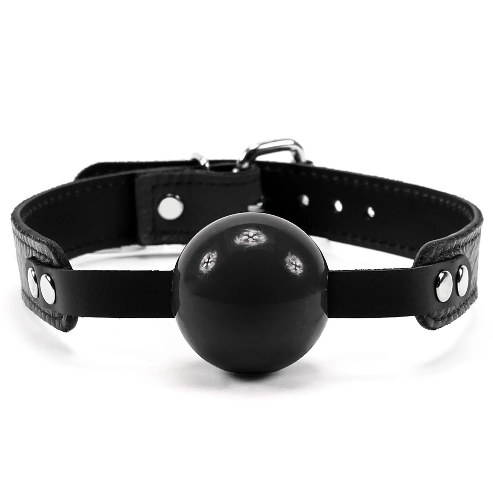 Berlin Collection Luxury Leather Ball Gag - Dark Desires Boutique