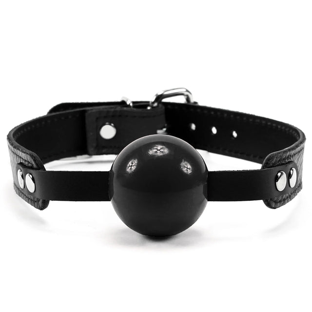 Berlin Collection Premium Leather Ball Gag - Dark Desires Boutique