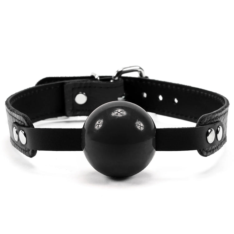 Berlin Collection Luxury Leather Ball Gag - Dark Desires Boutique