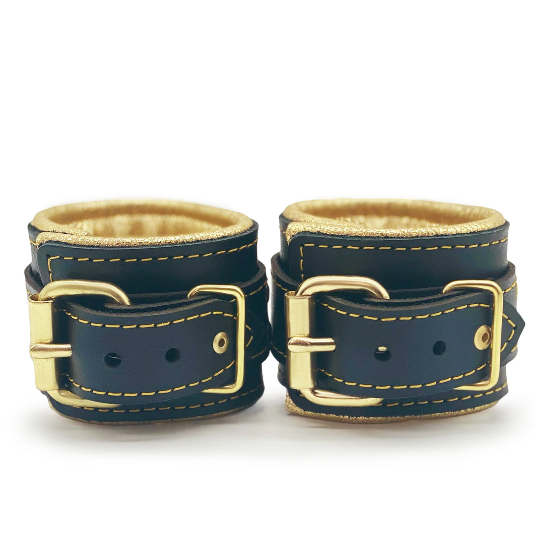 Theodora Leather Wrist and Ankle Cuff Set - Dark Desires Boutique