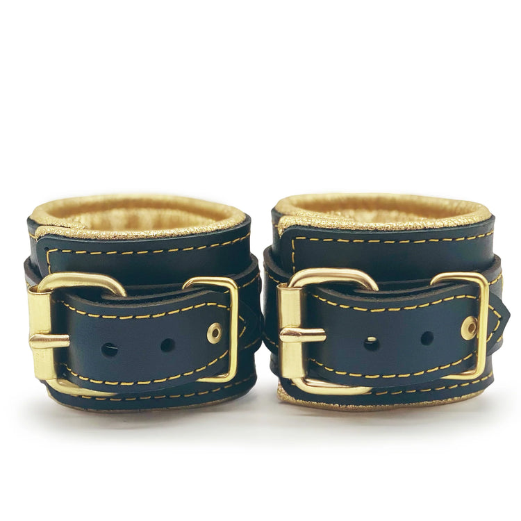 Theodora Leather Wrist and Ankle Cuff Set - Dark Desires Boutique