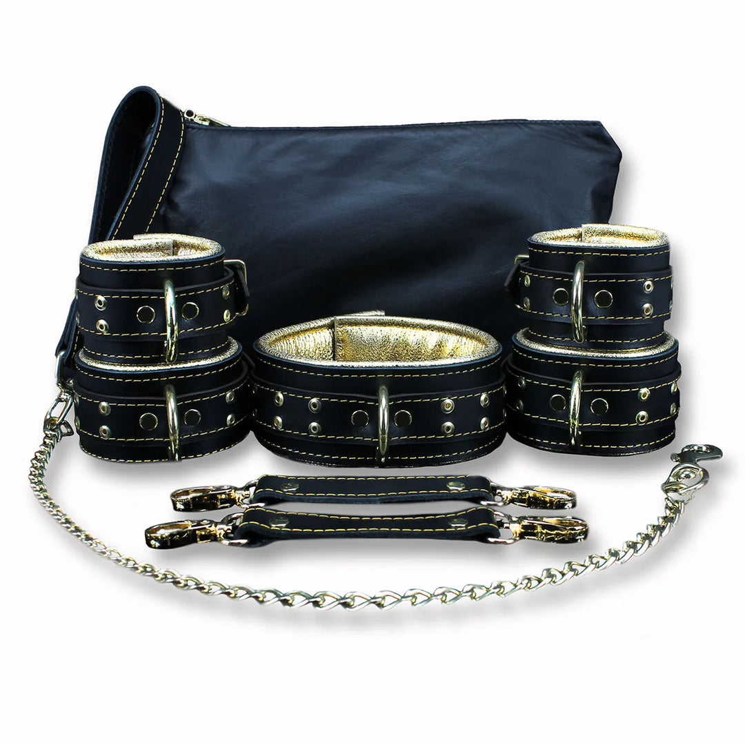 Theodora 11-Piece Luxury Leather Bondage Collection - Dark Desires Boutique