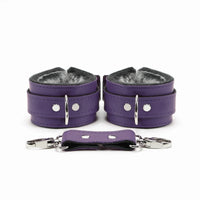 Berlin - Faux Fur Lined Leather Premium Restraint Collection - Dark Desires Boutique