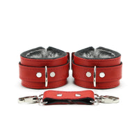 Berlin - Faux Fur Lined Leather Premium Restraint Collection - Dark Desires Boutique