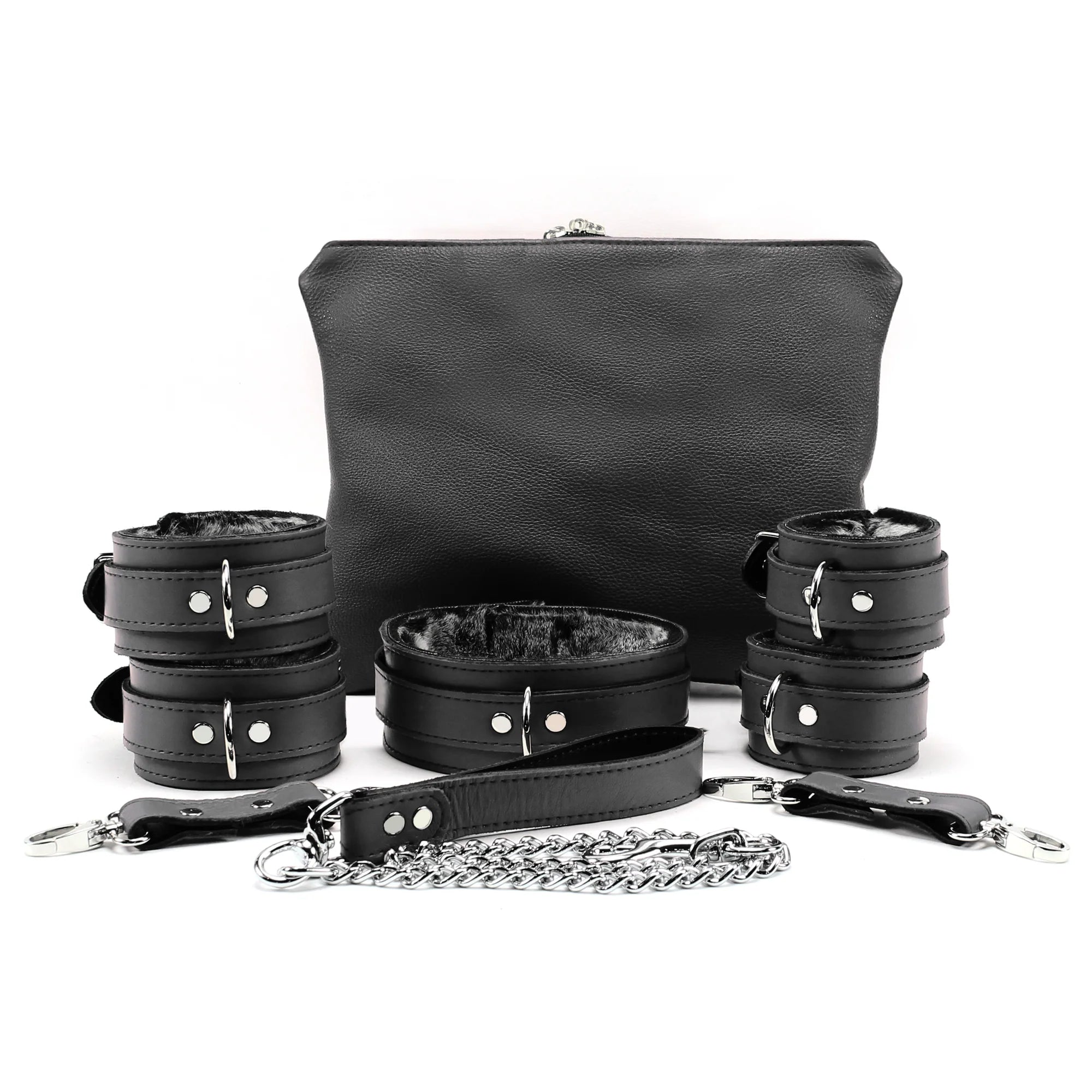 Berlin Faux Fur Lined Bondage Collection - Dark Desires Boutique