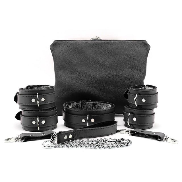 Nexis - Faux Fur Lined Leather Premium Restraint Collection - Dark Desires Boutique