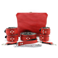 Nexis - Faux Fur Lined Leather Premium Restraint Collection - Dark Desires Boutique
