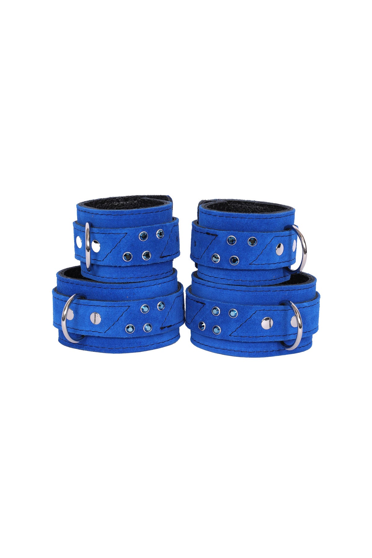 Suede Wrist and Ankle Cuff Set - Dark Desires Boutique