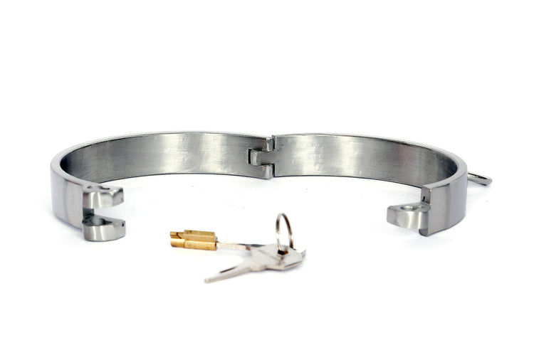 Cerridwen’s Enchanted Collar - Stainless Steel Bondage Collar - Dark Desires Boutique
