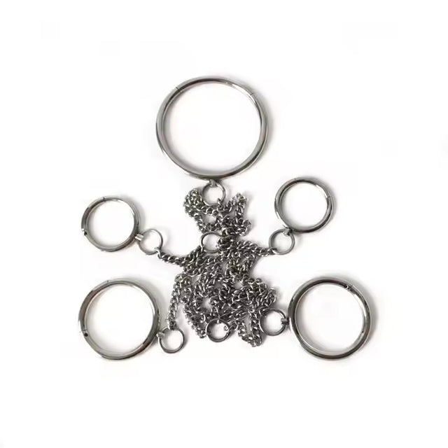 Bastet’s Enthralling Bonds Metal Ring Bondage Set - Dark Desires Boutique
