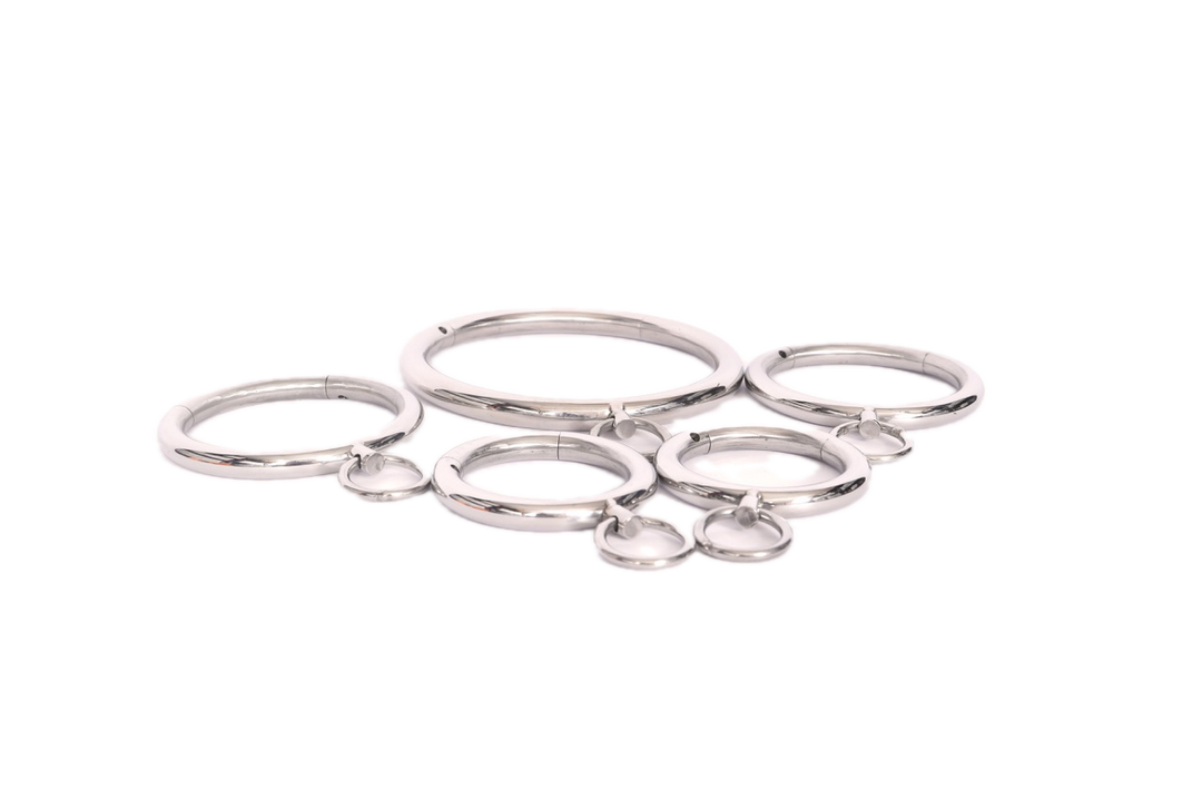 Eris’ Chaotic Caress Rings - Stainless Steel BDSM Ring Set - Dark Desires Boutique