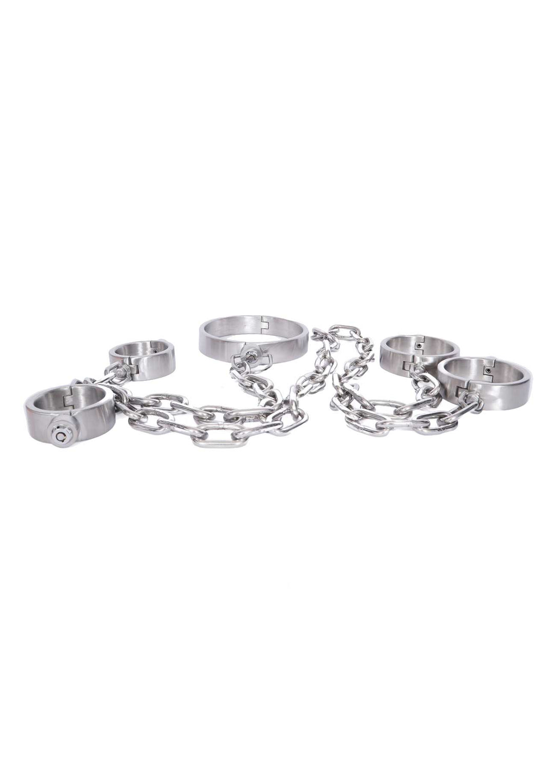 Inanna’s Surrender Chains Bondage Cuffs and Collar Set - Dark Desires Boutique