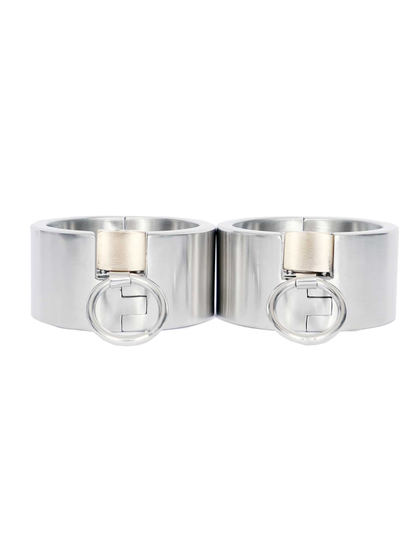 Stainless Steel Bondage Cuffs - BDSM at Dark Desires Boutique