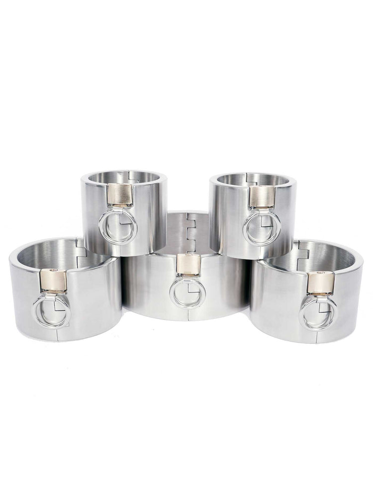 Anahita’s Radiant Restraints Collection 2.4 Inch (6cm) - Stainless Steel Bondage Set - Dark Desires Boutique