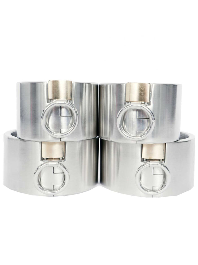 Anahita’s Radiant Restraints Collection 2 Inch (5cm) - Stainless Steel Bondage Set - Dark Desires Boutique