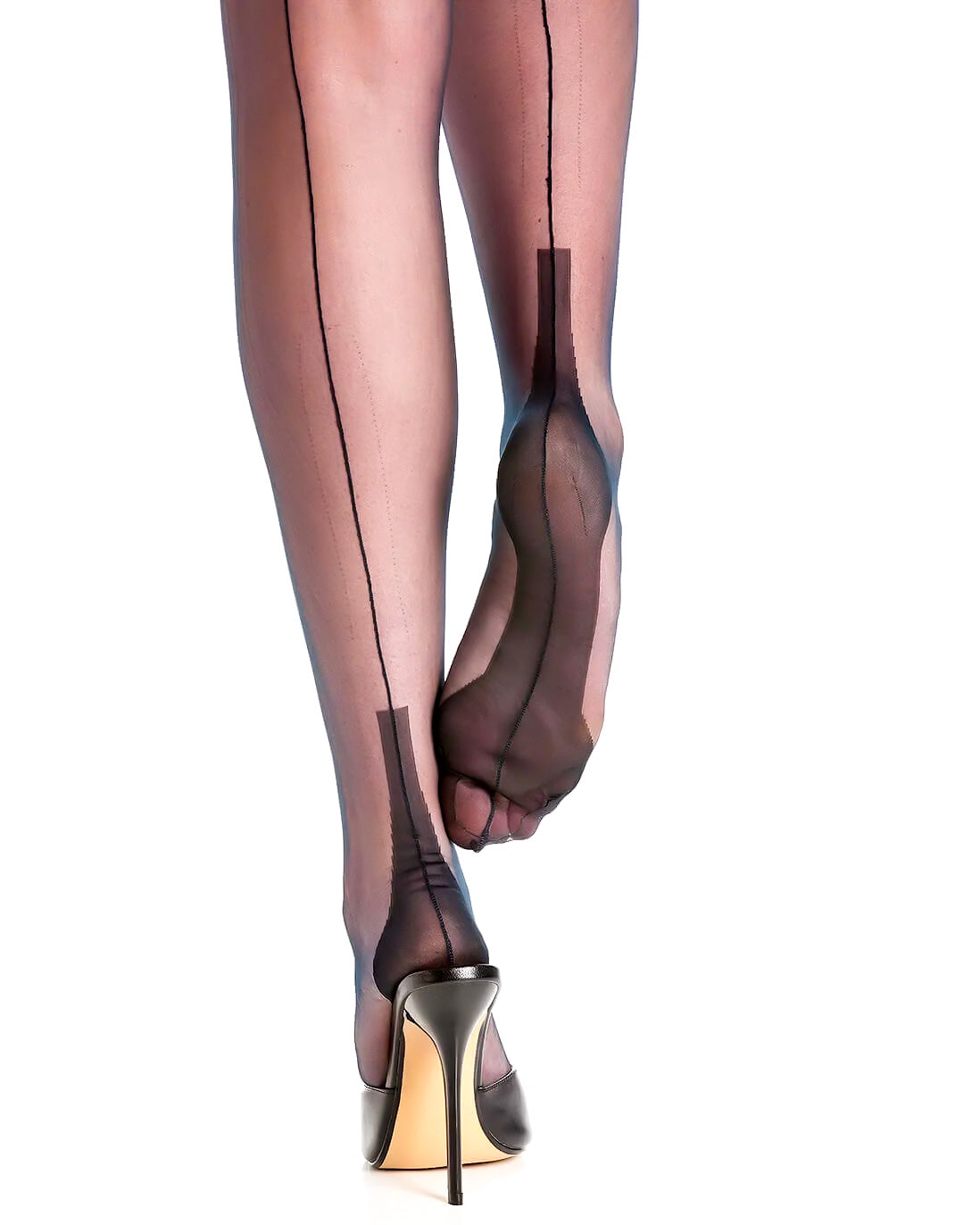 Fully Fashioned Cuban Heel Nylon Stockings by Gio - Dark Desires Boutique