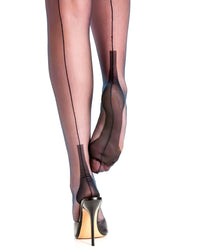 Fully Fashioned Cuban Heel Nylon Stockings by Gio - Dark Desires Boutique