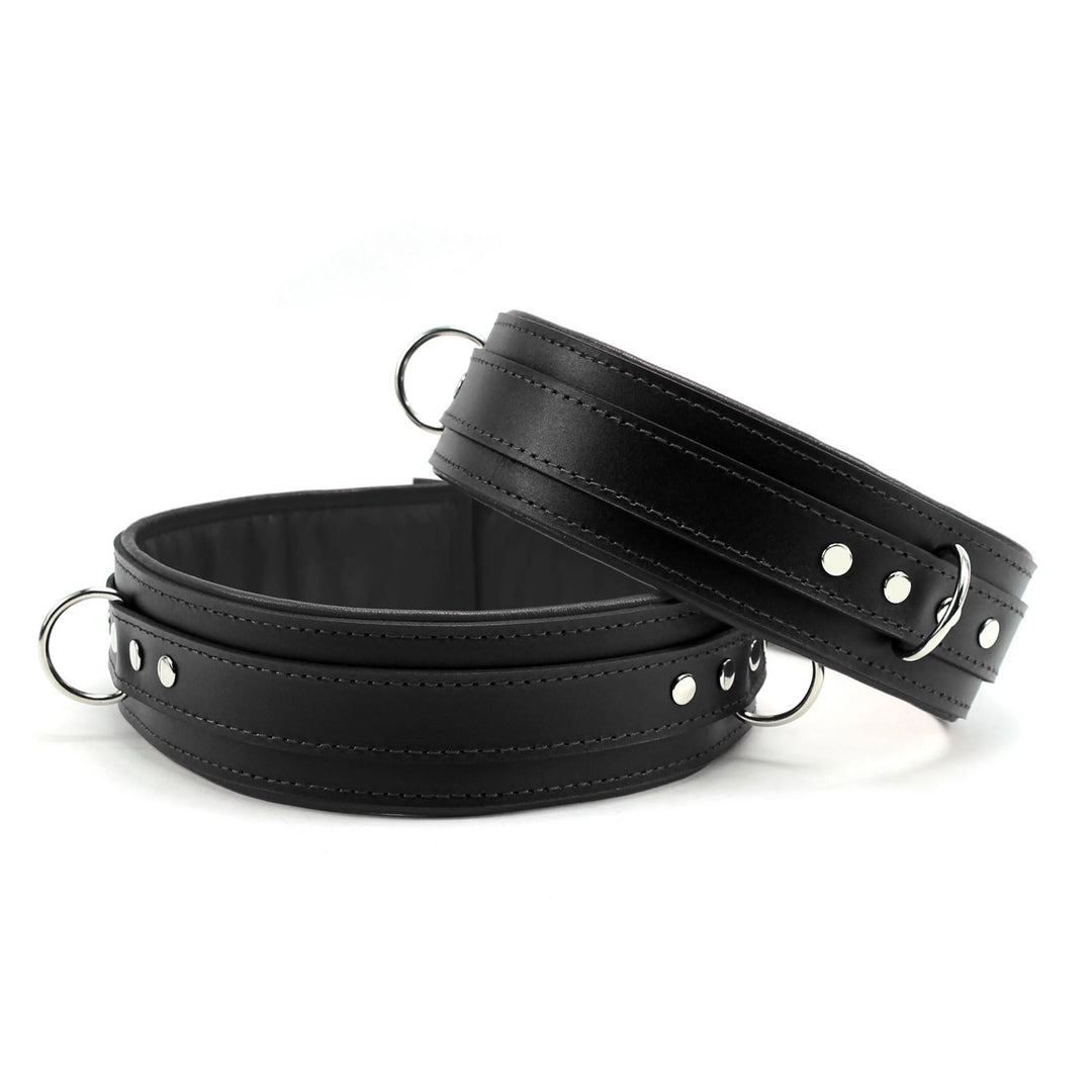 Mandrake - Padded Leather BDSM Thigh Restraints - DDB