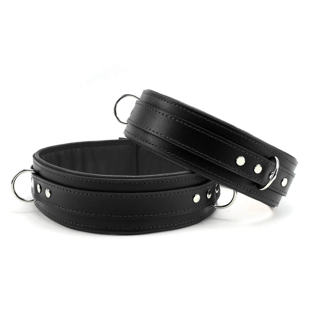 Mandrake - Padded Leather BDSM Thigh Restraints - DDB