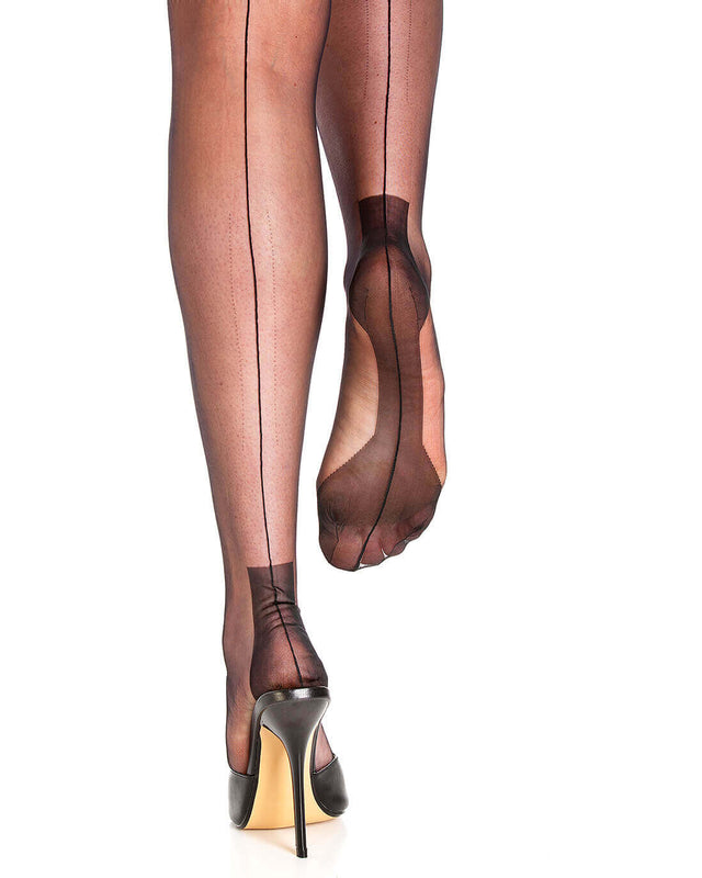 Fully Fashioned Havana Heel Nylon Stockings by Gio - DDB