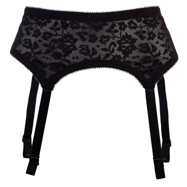 4 Strap Stretch Lace Garter Belt
