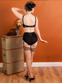Cuban Heel Stockings Champagne/Latte - Dark Desires Boutique